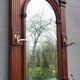 Monumental Art Nouveau wardrobe • walnut & brass