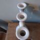 Candlestick candle holder signed Fitzpatrick Forgotten earthenware from Gascony