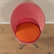 Unique Cone Chairs by Verner Panton for Gebrüder Nehl, set of 2, pink and orange