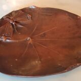 Old empty wooden pocket Art Nouveau butterfly décor