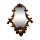 Baroque style mirror gilded wood glass vintage decoration