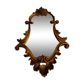 Baroque style mirror gilded wood glass vintage decoration