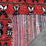 Red Boujad Moroccan rug - 10 x 237 cm