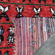 Tapis Marocain Boujad rouge - 10 x 237 cm