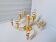 Brass ceiling light/chandelier, 1970s design