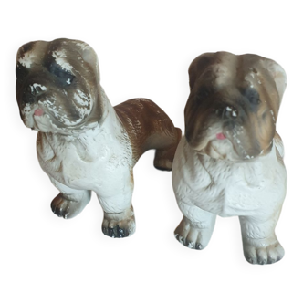 Set of 2 dogs bulldogs tighten biscuit books