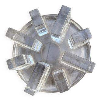 Vintage glass trivet Belmondo