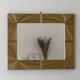 Miroir avec cadre en marqueterie de paille