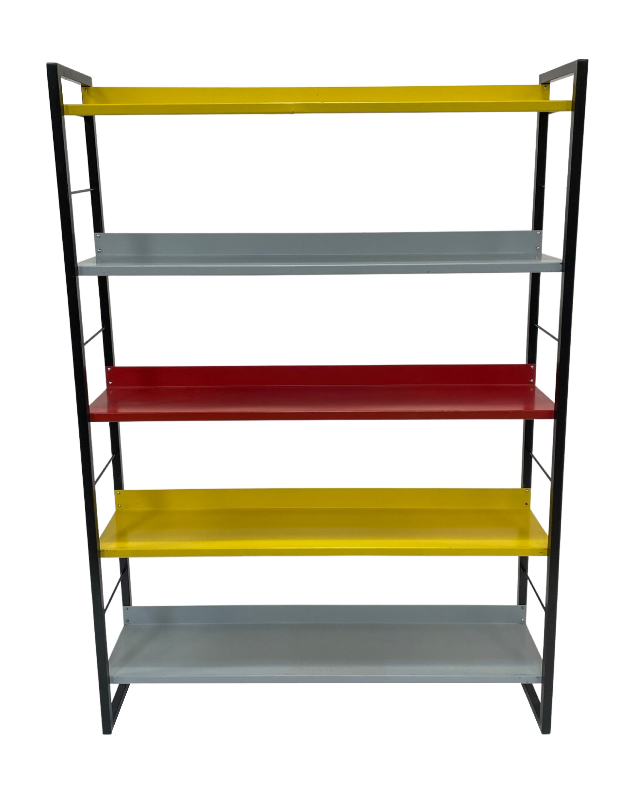 Small Tomado shelving unit in metal and several colours - 1960s Dutch Design