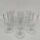 9 grands verres en cristal de Baccarat, modèle Champigny.