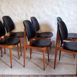 Series of 6 chairs Baumann Pegasus