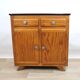 Vintage Mado commode in terracotta and light oak, 1960s.