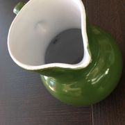 Pitcher ball in glazed green ceramic vintage 60s-70s