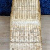 Wicker and rattan lounge chair by Carl Ojerstam for Ikea circa 1980/1990