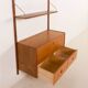 Hansen and Guldborg teak shelving unit, Denmark, 1960s