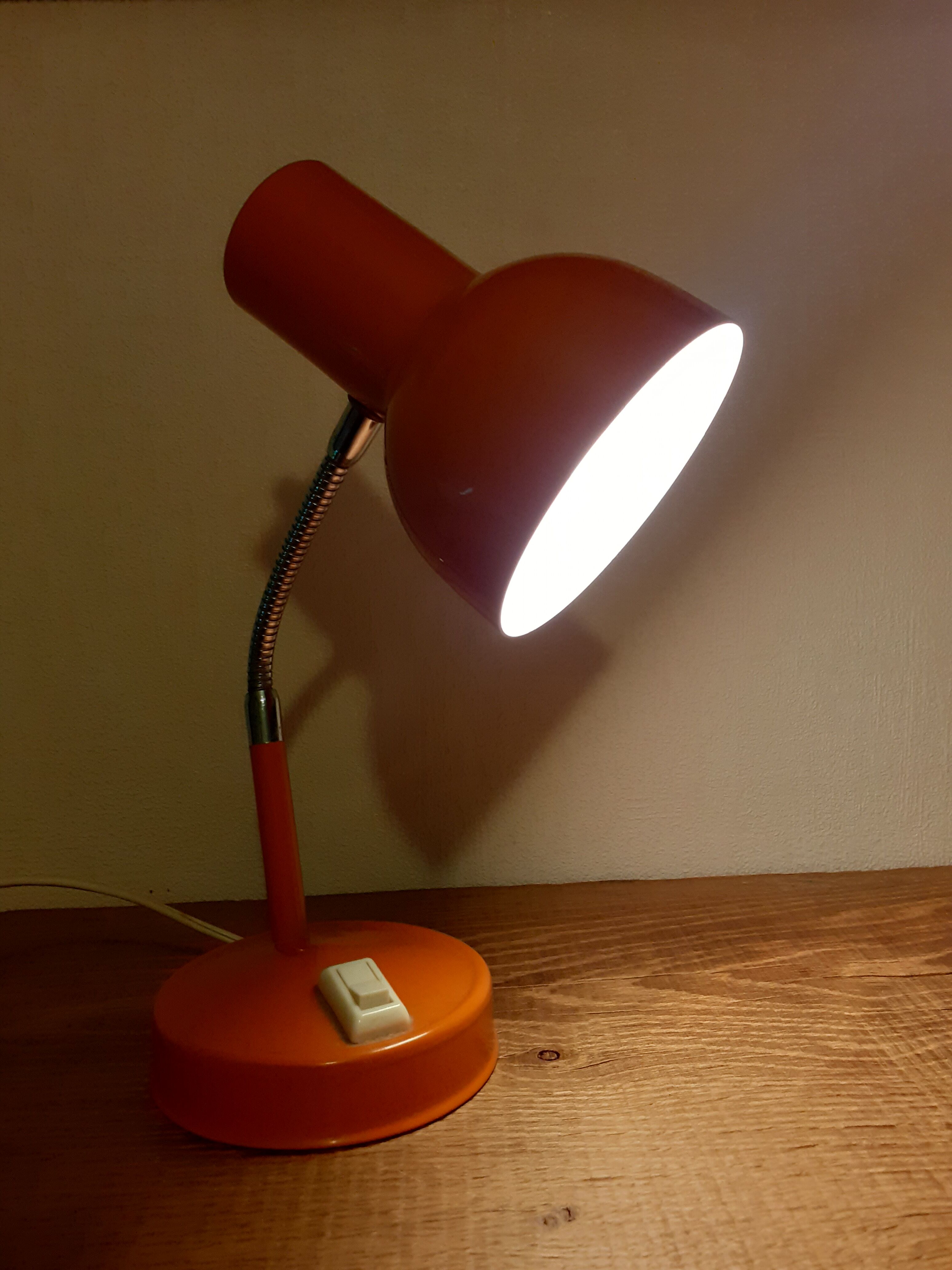 Vintage orange lamp