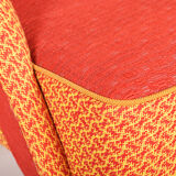 Mid century red and orange chairs. made in 1940