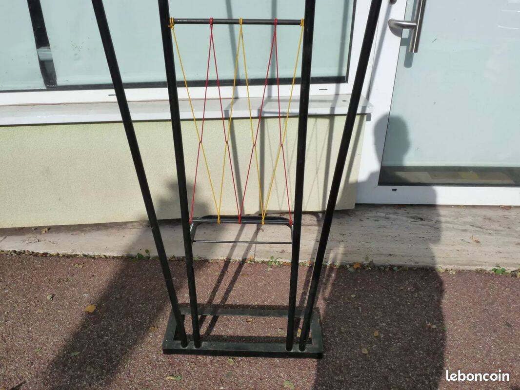 1960s wall-mounted coat rack with colored balls