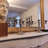 Pair of 3-branch candlesticks