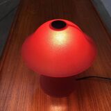 Vintage glass mushroom table lamp