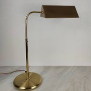 Lampe de Bureau Ajustable en Laiton Doré – Design Allemand, Années 70
