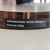 Cylindrical lamp in plexiglass and chrome by Feliceantonio Botta, circa 1980