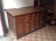 Craft furniture with small oak drawers in late 19th century