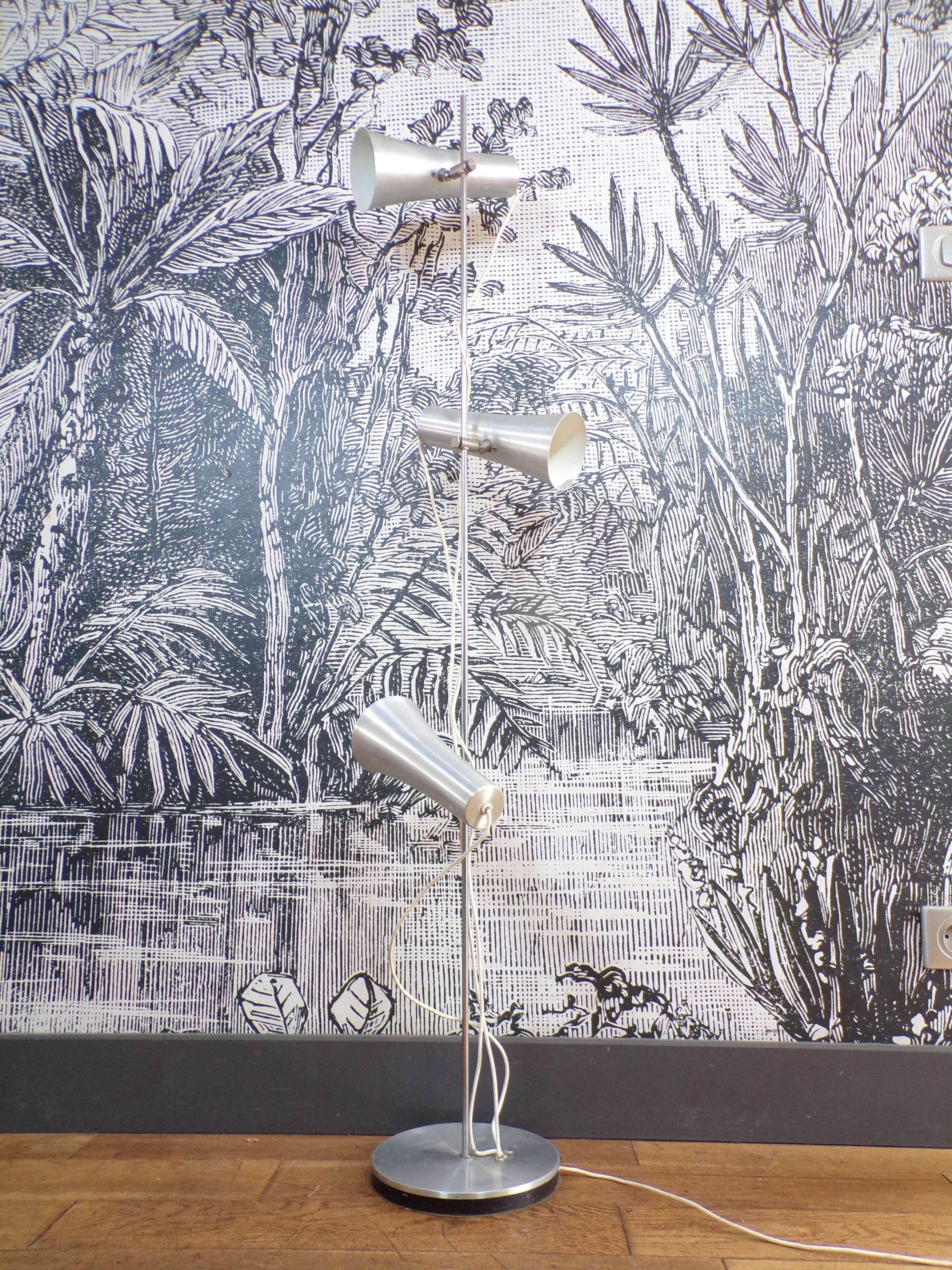 Old floor lamp 1970 3 lights