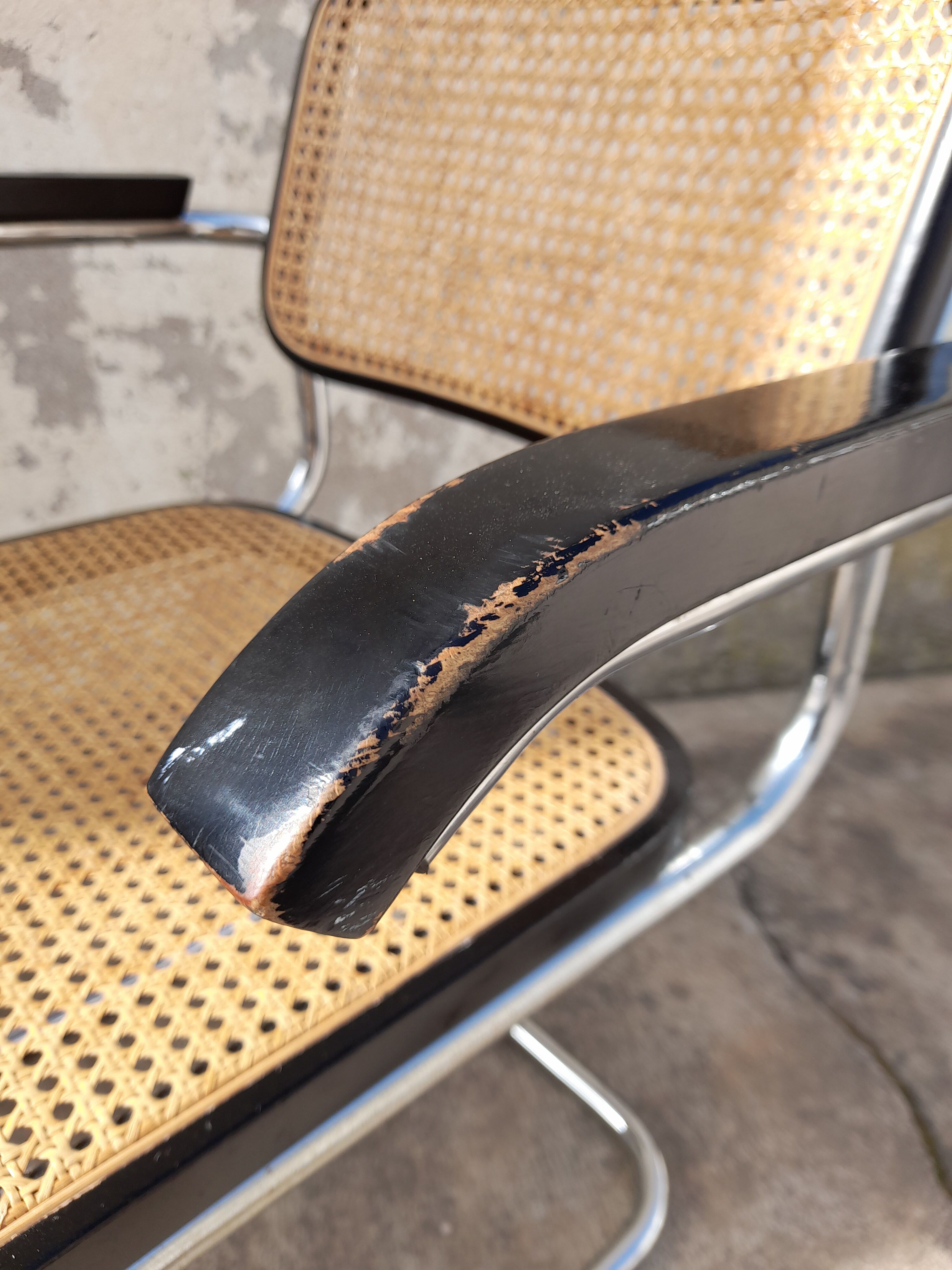 Paire de fauteuils B64 Cesca de Marcel Breuer