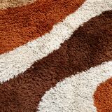 Round carpet Desso kinetic, wool, Netherlands, circa 1970