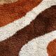 Round carpet Desso kinetic, wool, Netherlands, circa 1970