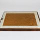 Square Biedermeier Antique 19th Century Walnut Wall Mirror, Vienna, 1850s