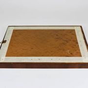 Square Biedermeier Antique 19th Century Walnut Wall Mirror, Vienna, 1850s