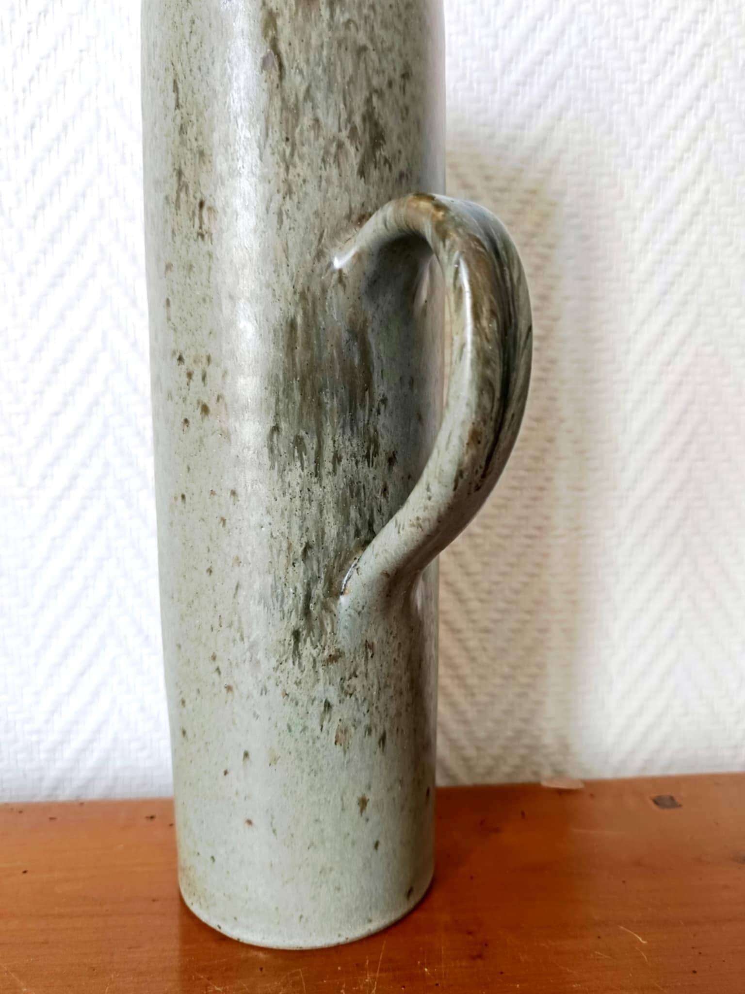 Vintage 1950s enamelled stoneware jug