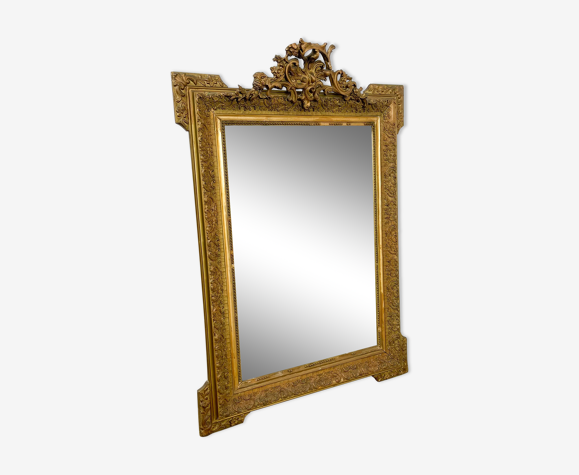 French Antique Gilt Mirror Napoleon Iii, French Gold Gilt Mirror