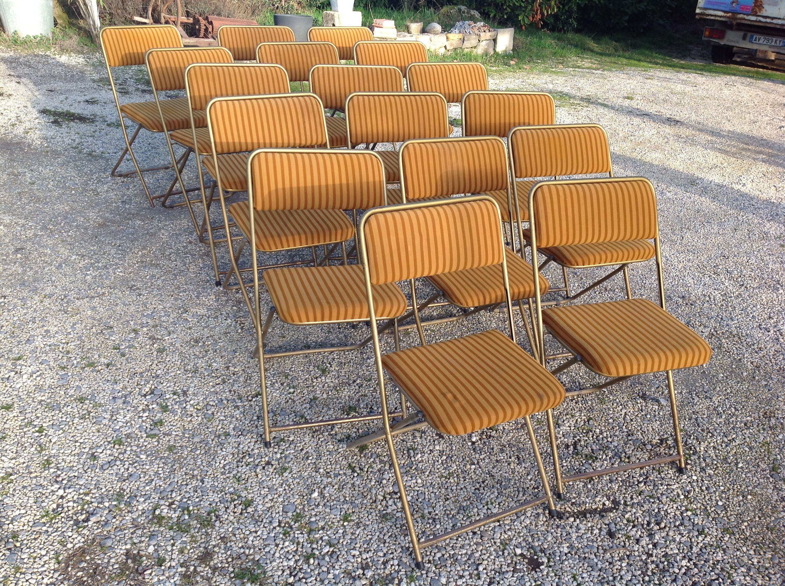 Lot of 17 lafuma chairs