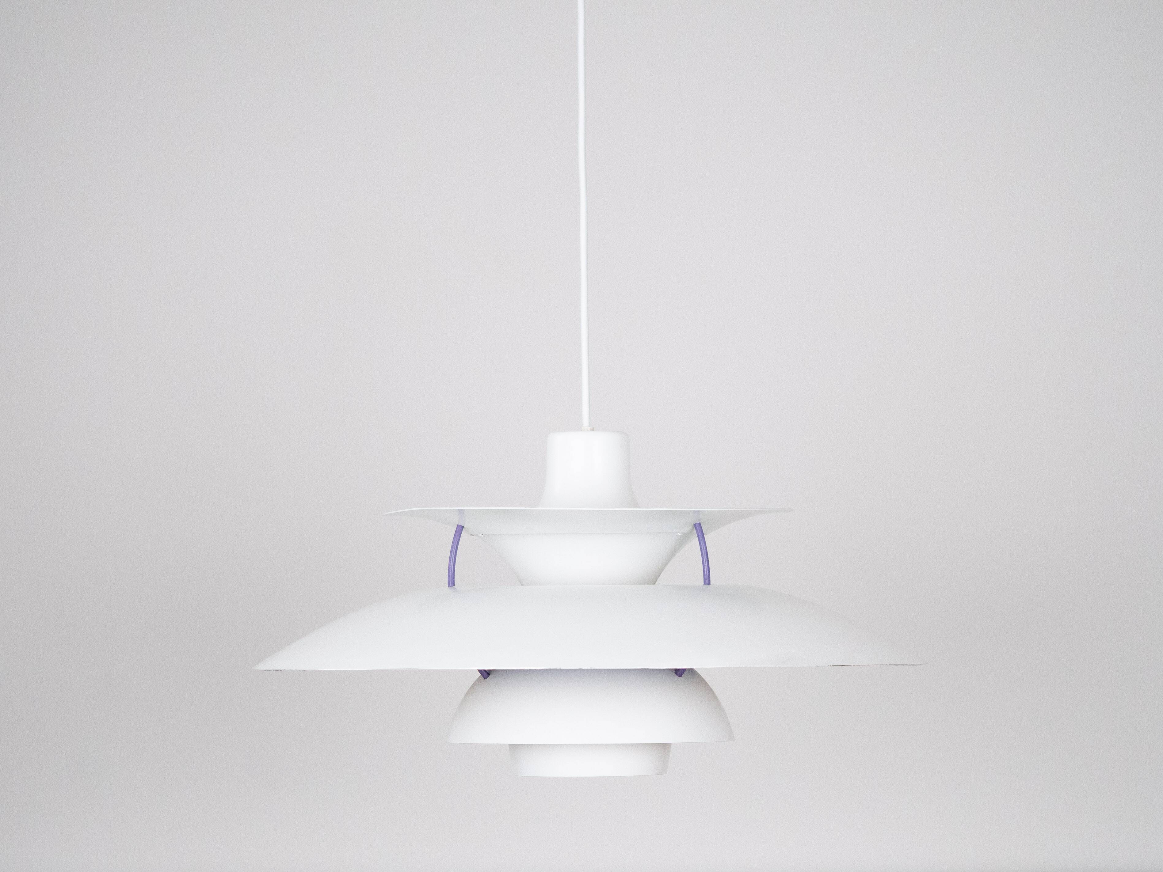 Lampe suspendue vintage danoise PH 5 par Poul Henningsen, Louis Poulsen, 1958
