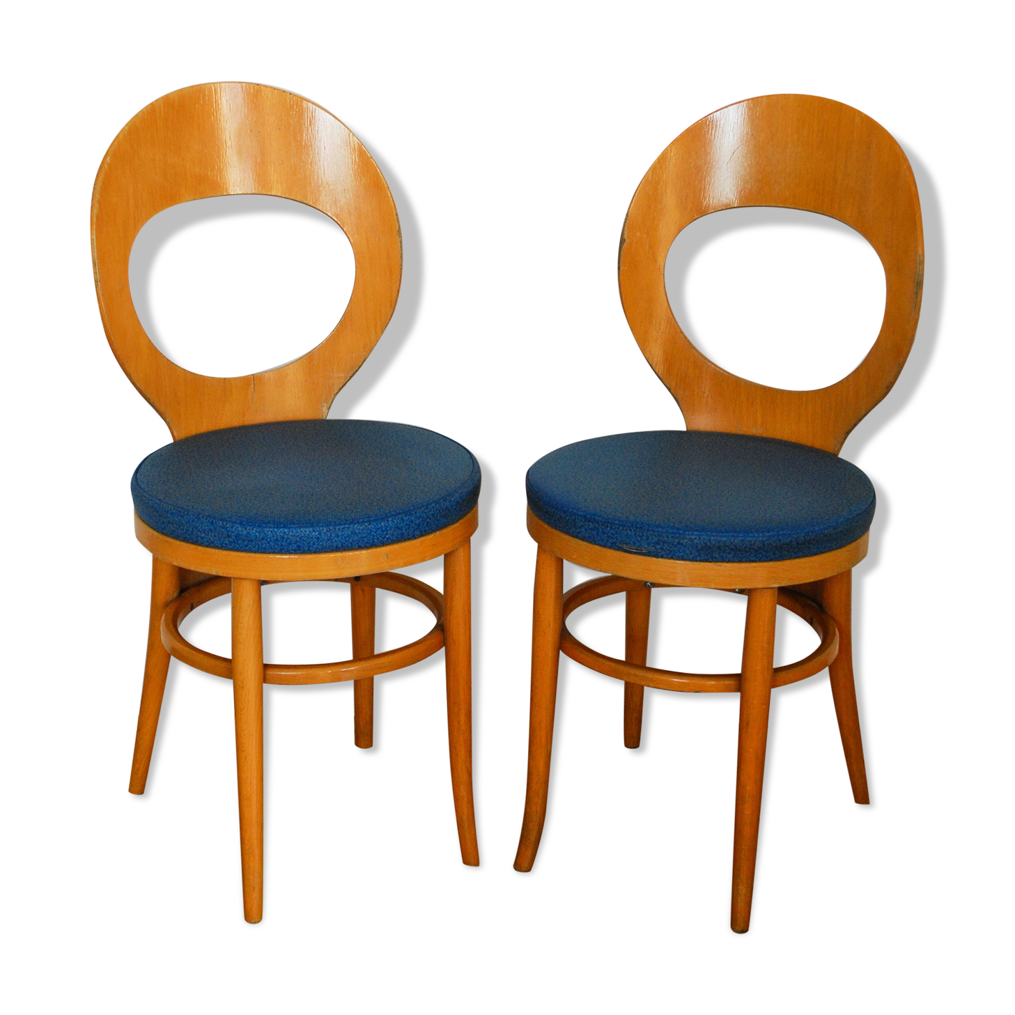 Pair of chairs baumann Seagull model
