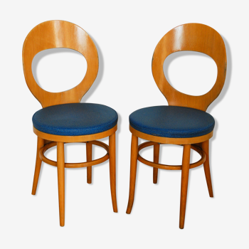 Pair of chairs baumann Seagull model