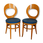 Pair of chairs baumann Seagull model