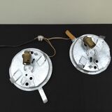 Two plafonniers in opaline of annees 60/70