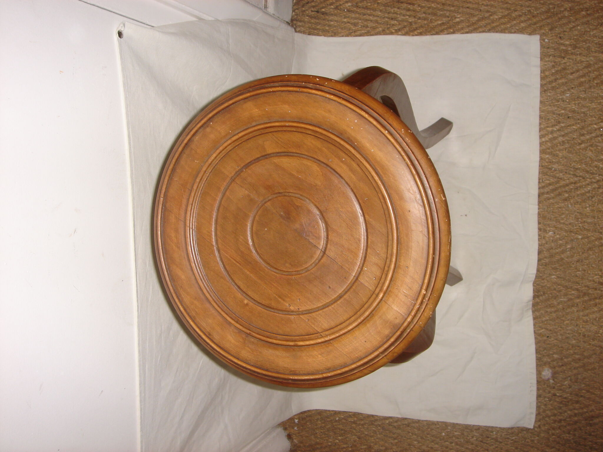 Harness plant dating back to early 20th end table wooden