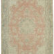 Handmade oriental contemporary 1980s 293 cm x 416 cm beige wool carpet