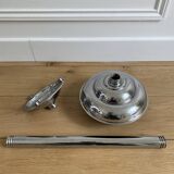 Cendrier sur pied culbuto vintage en métal chromé année 70