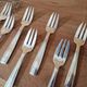 Cailar Bayard Set of 12 silver-plated dessert forks Art Deco