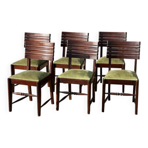 6 chaises Art Déco françaises