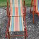 Paire de chaises longues vintage