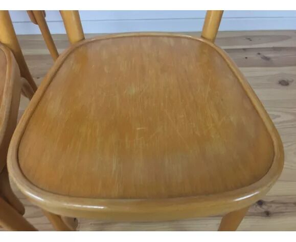 4 vintage bistro chairs 60s