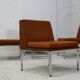 Ensemble de 10 chauffeuses de Louis Baillon, édition Planforms formant canapé modulable, circa 1950