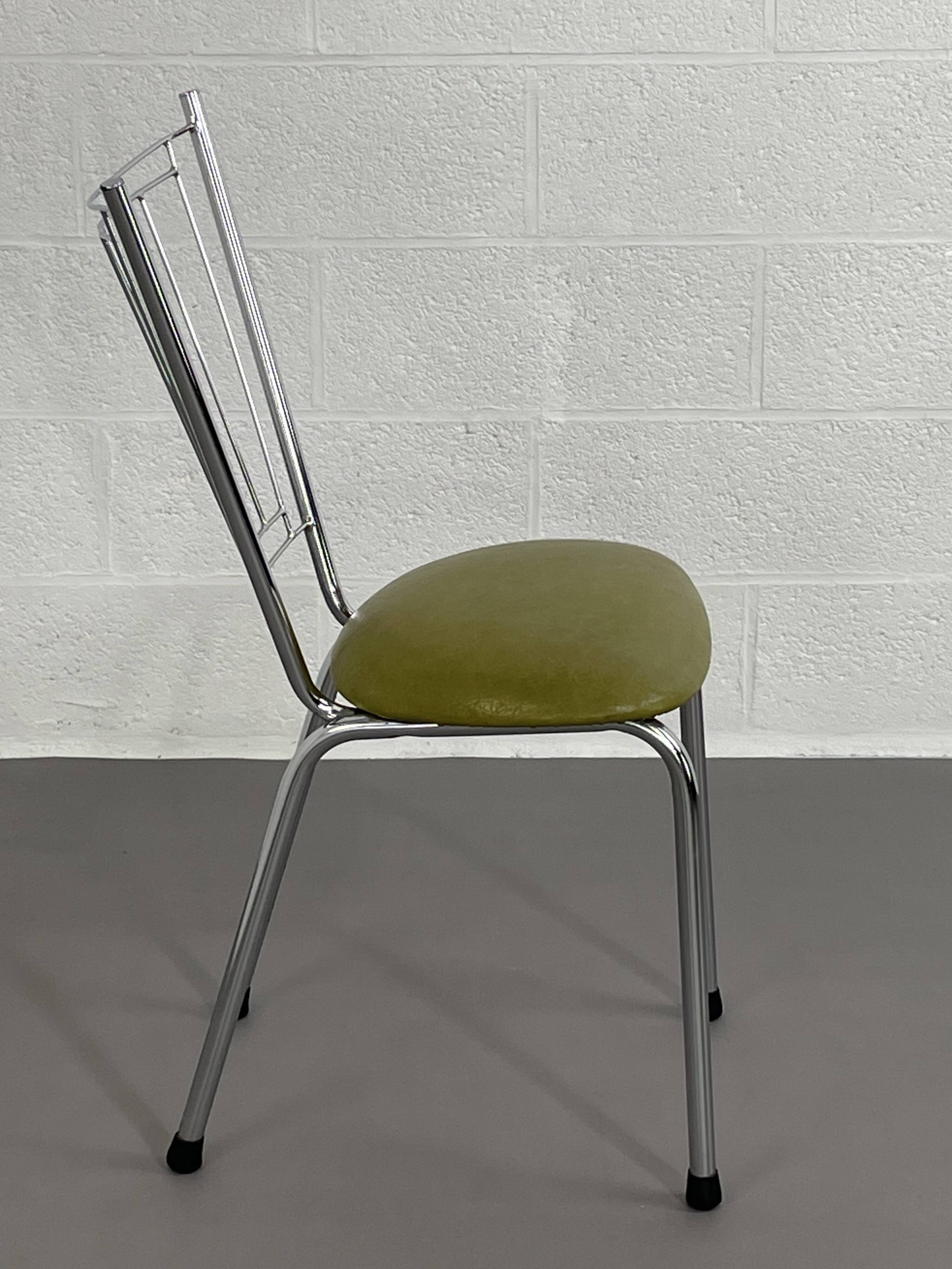Vintage chrome metal chair